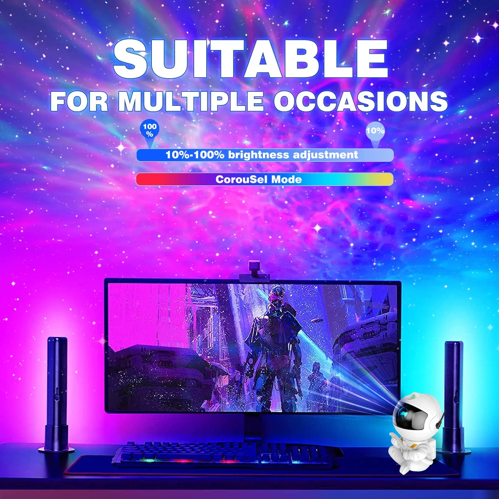 Astronaut Sternenhimmel Projektor – Bild 3